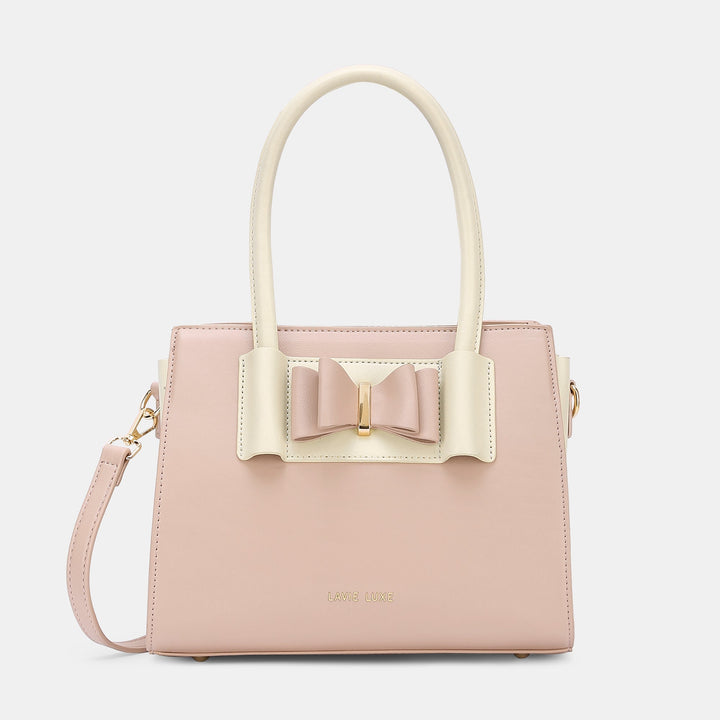 Knot Medium Satchel Bag — Light Pink (2)