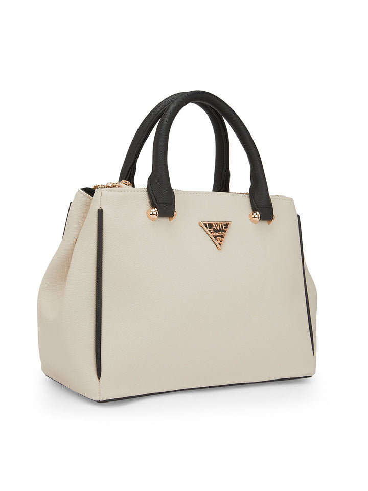 Columbia 3 Compartment Small Satchel Bag — Off White (2)