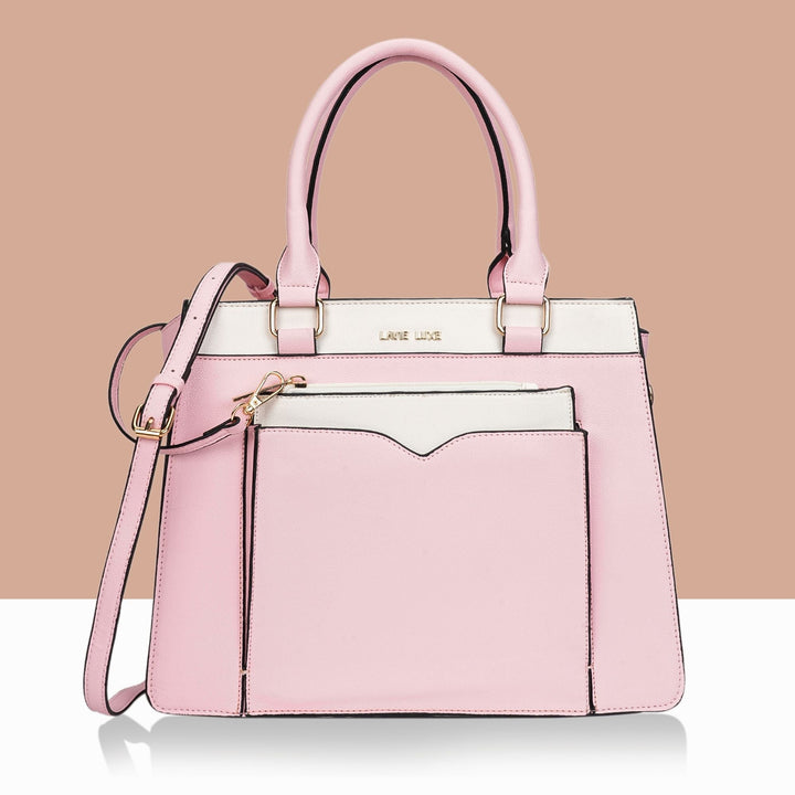 Medium Yalon23 Satchel Bag — Light Pink (2)