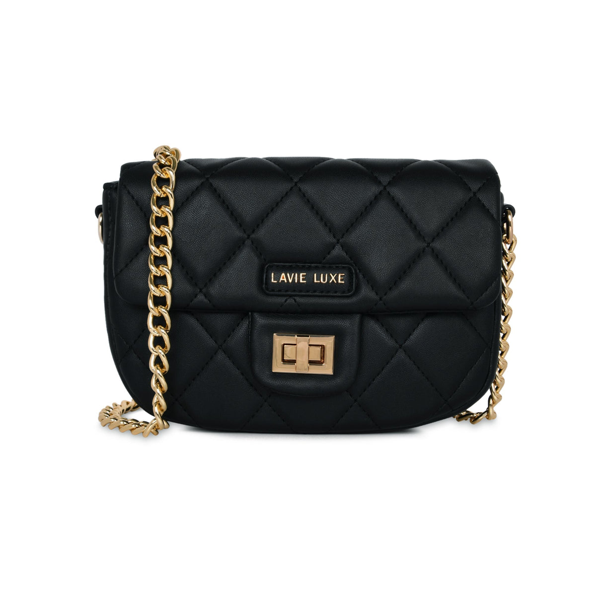 Small Chan Flap Sling Bag — Black (8)