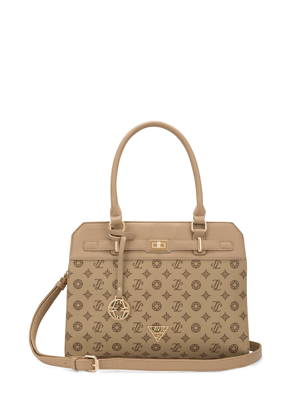 Manhattan Medium Satchel — Taupe
