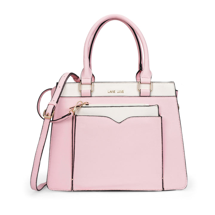Medium Yalon23 Satchel Bag — Light Pink