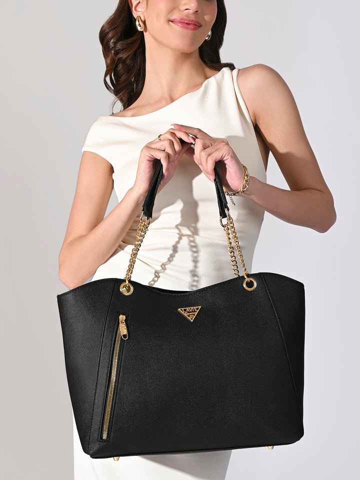 Houston Large Tote Bag — Black (2)