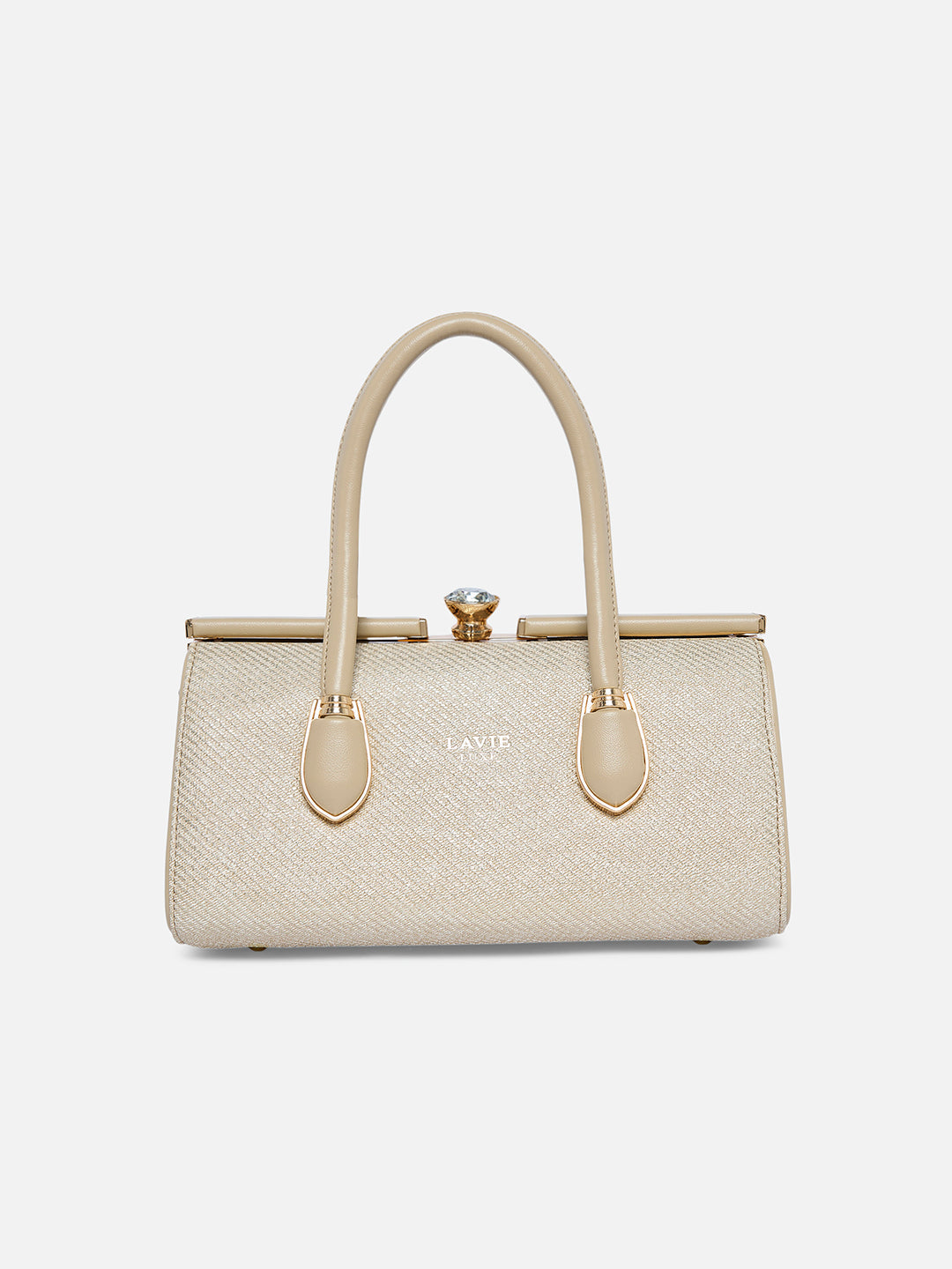 Dazzle Large Frame Bag — Beige (2)