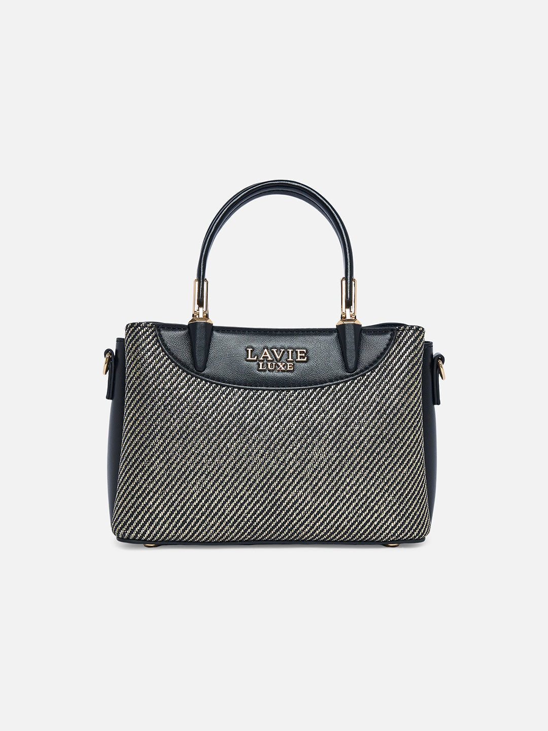 Bella 3 Comparment Extra Small Handbag — Black (2)