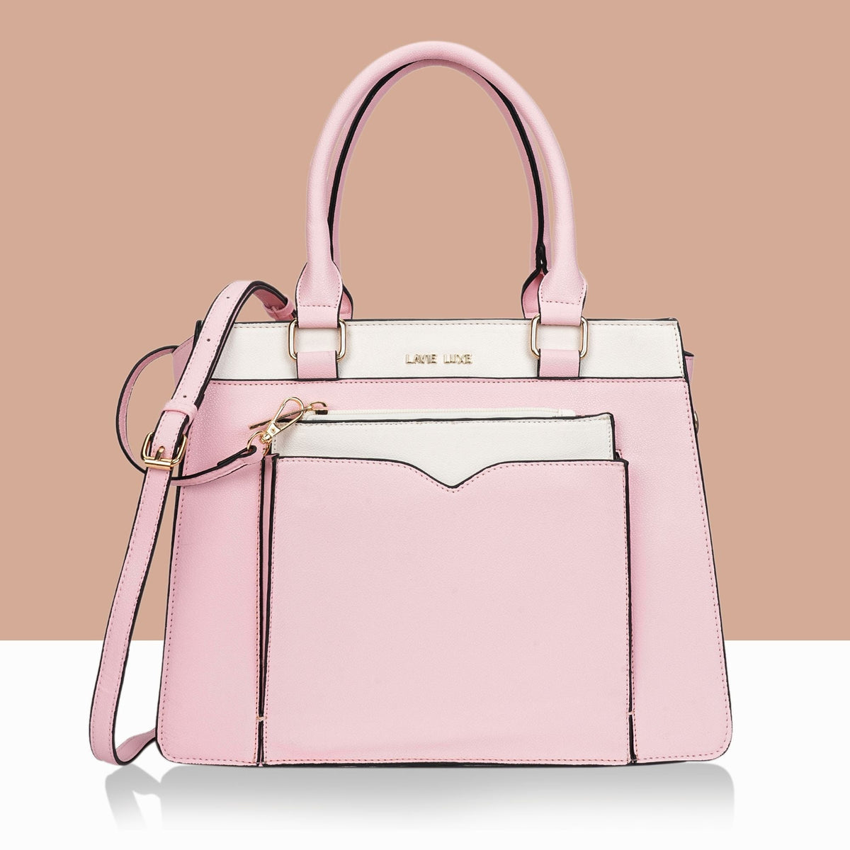 Medium Yalon23 Satchel Bag — Light Pink (2)