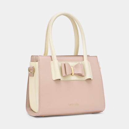 Knot Medium Satchel Bag — Light Pink (3)