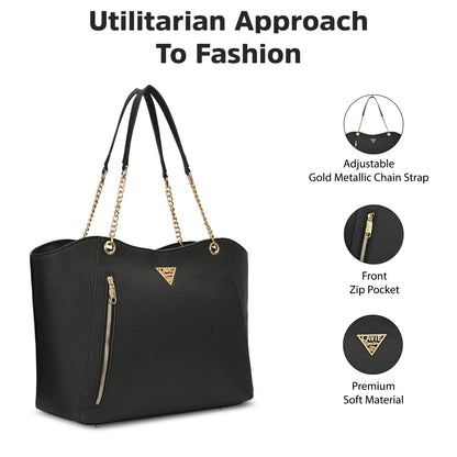 Houston Large Tote Bag — Black (3)