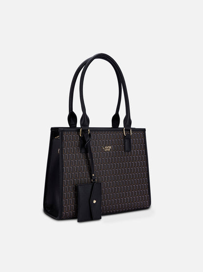 Quad25 Medium Box Satchel Bag — Black (3)
