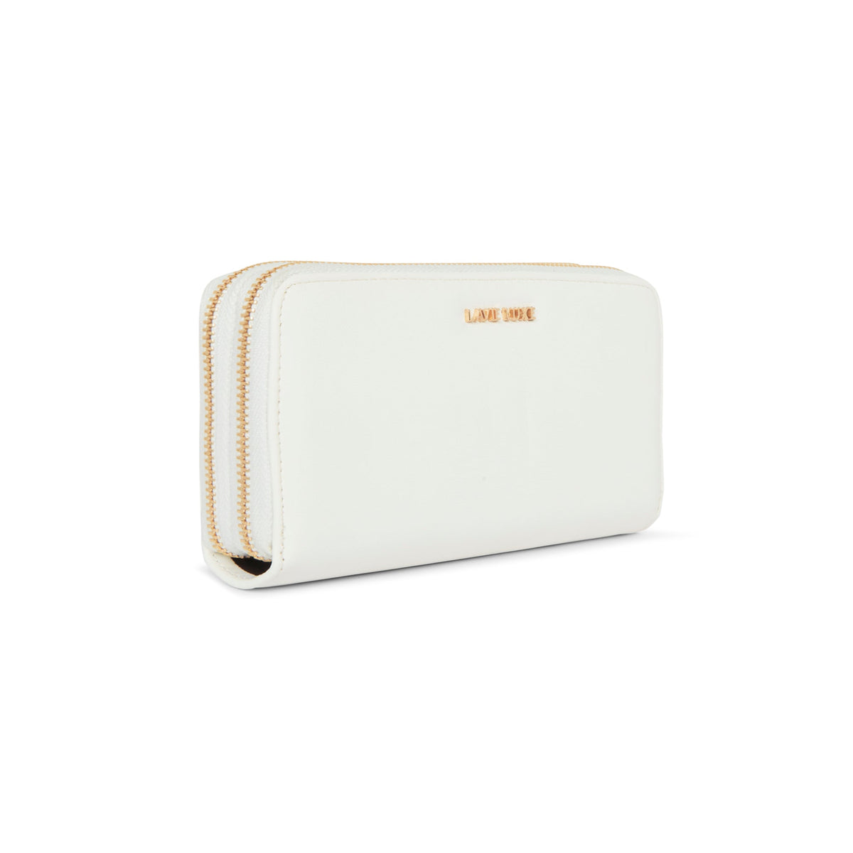 Large Dual Zip Wallet — White (3)