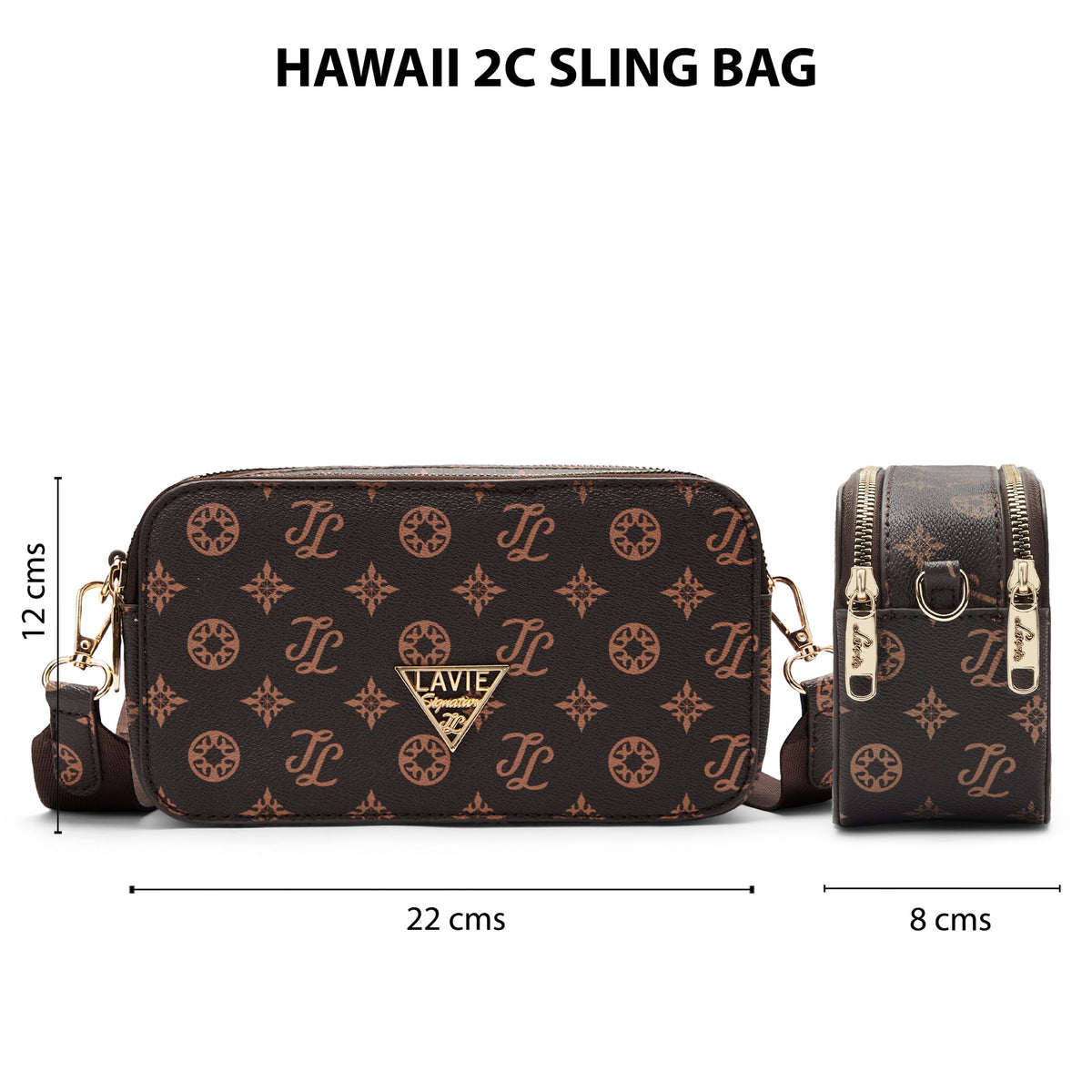 Hawaii Small Sling Bag — Choco (4)
