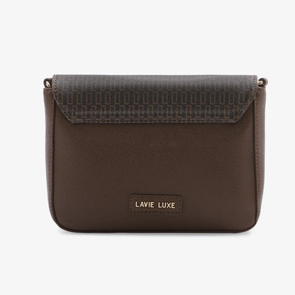Mono Chris Flap Small Sling Bag — Choco (4)