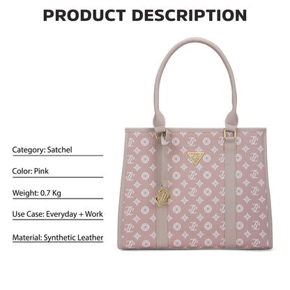 Chicago Large Satchel Bag — Pink (5)