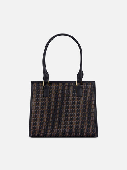 Quad25 Medium Box Satchel Bag — Black (5)