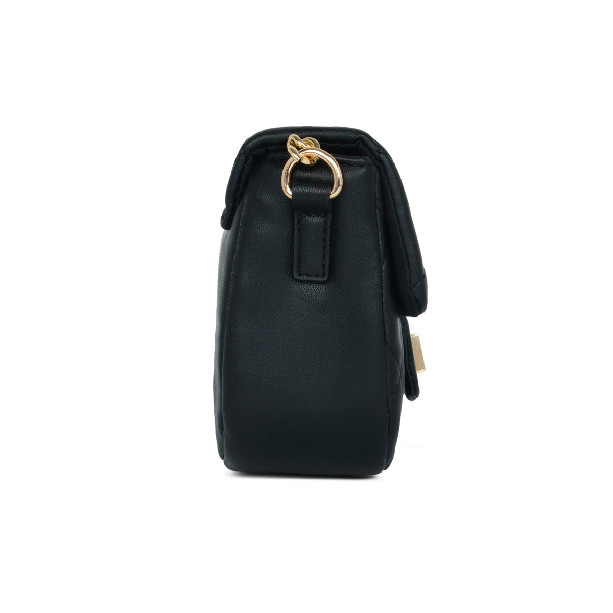 Small Chan Flap Sling Bag — Black (5)