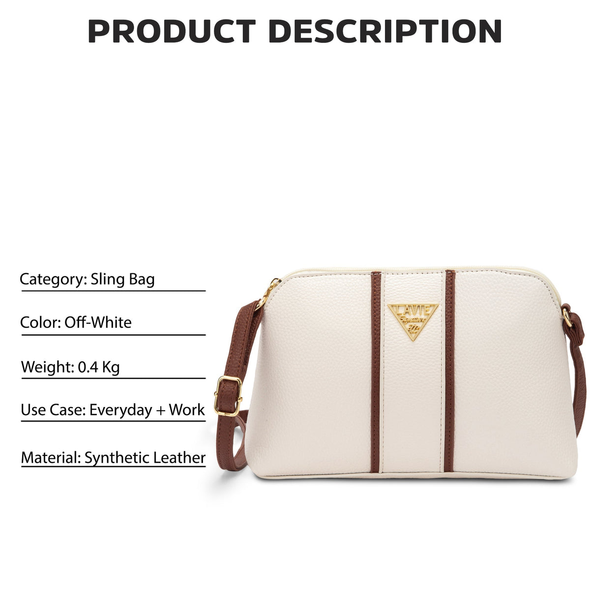 Georgia Sling Bag — Off White (5)