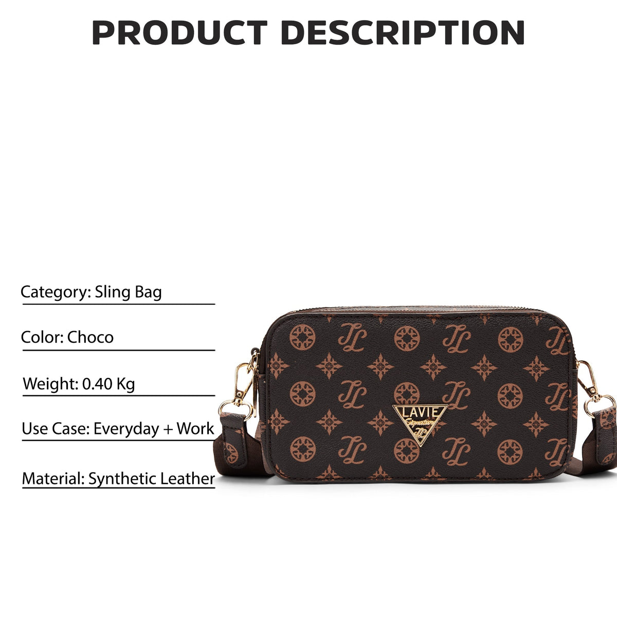 Hawaii Small Sling Bag — Choco (5)