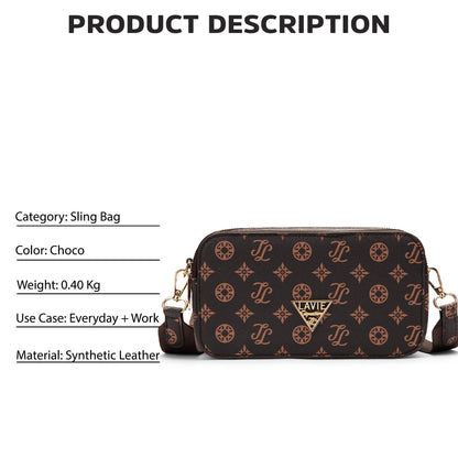Hawaii Small Sling Bag — Choco (5)