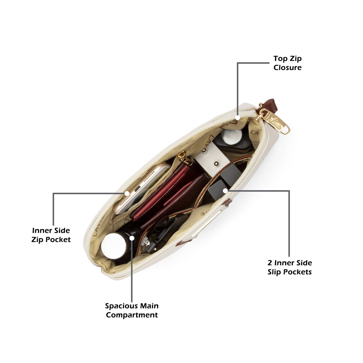 Georgia Sling Bag — Off White (6)