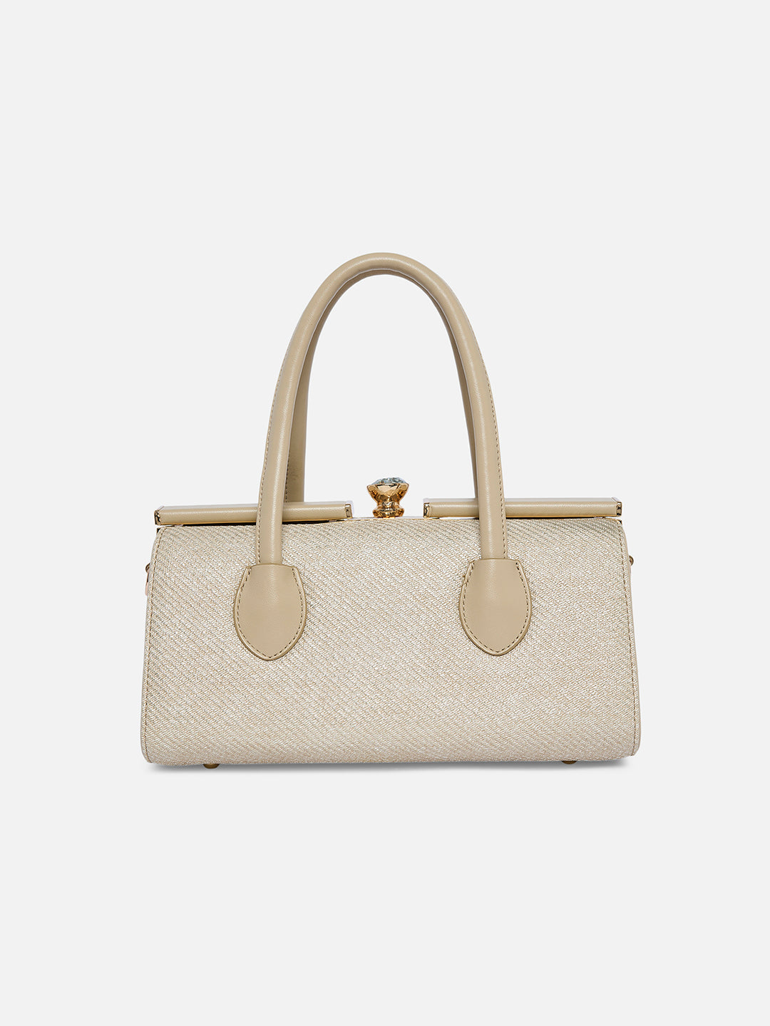 Dazzle Large Frame Bag — Beige (6)