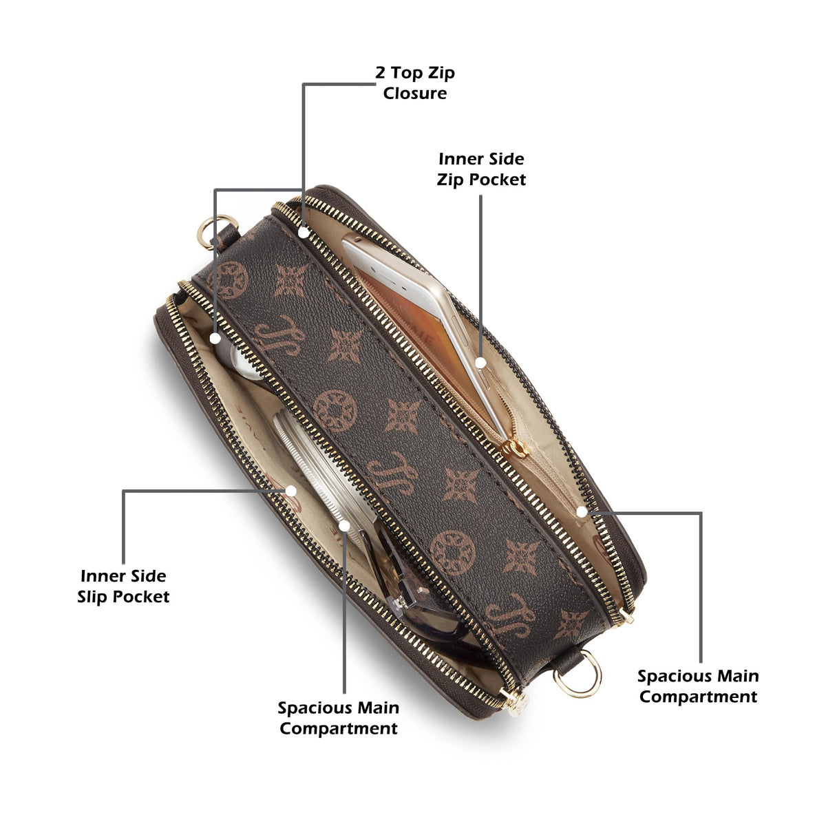 Hawaii Small Sling Bag — Choco (6)