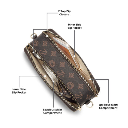Hawaii Small Sling Bag — Choco (6)