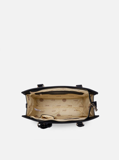Quad25 Medium Box Satchel Bag — Black (7)