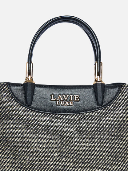 Bella 3 Comparment Extra Small Handbag — Black (7)