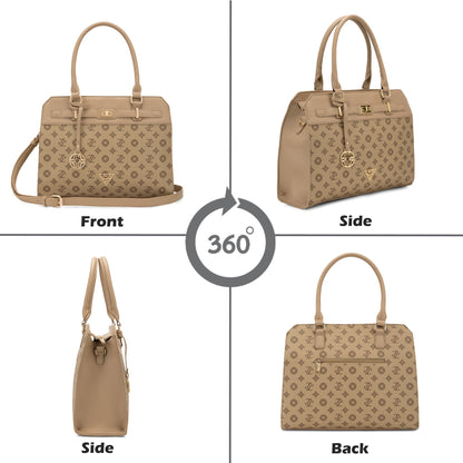 Manhattan Medium Satchel — Taupe (7)