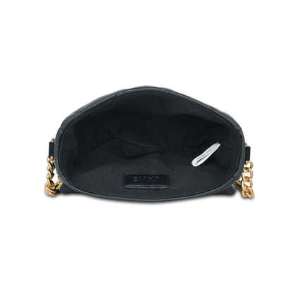 Small Chan Flap Sling Bag — Black (7)