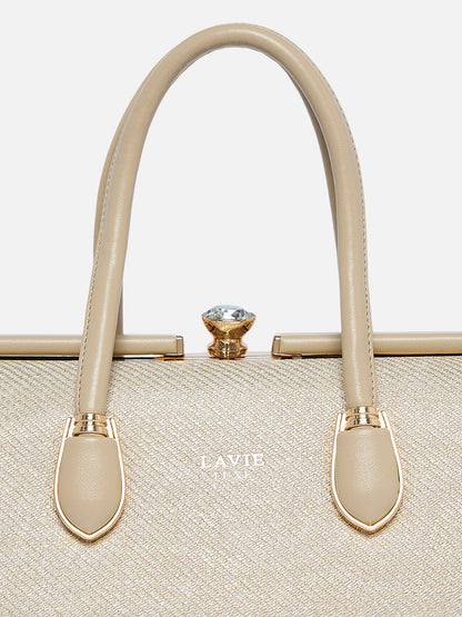 Dazzle Large Frame Bag — Beige (7)