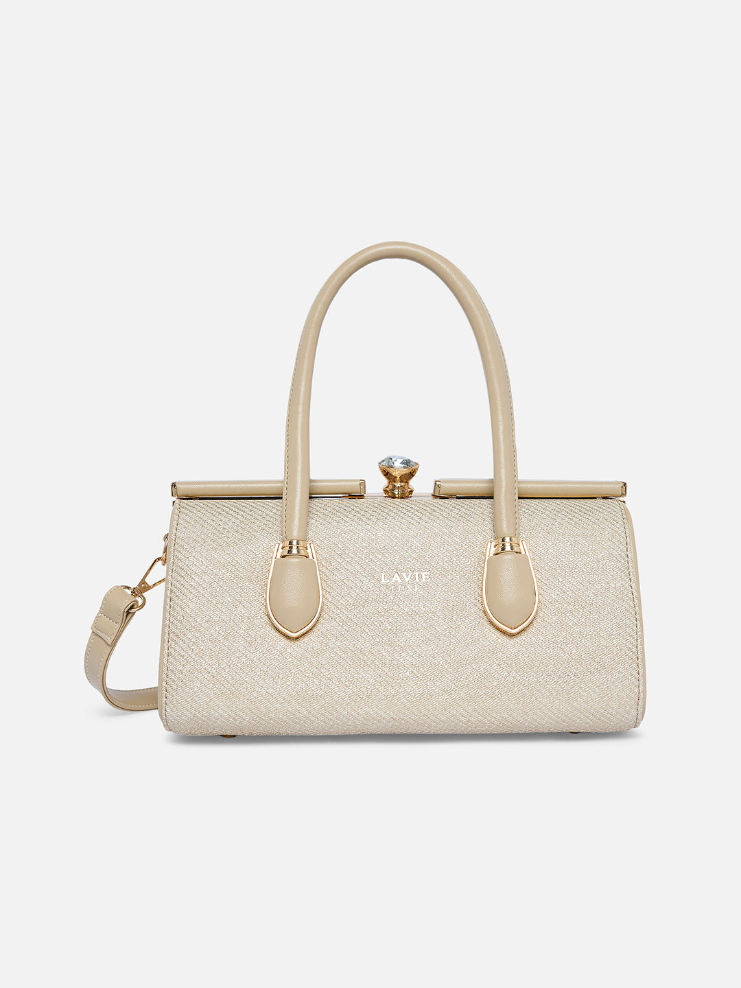 Dazzle Large Frame Bag — Beige (9)