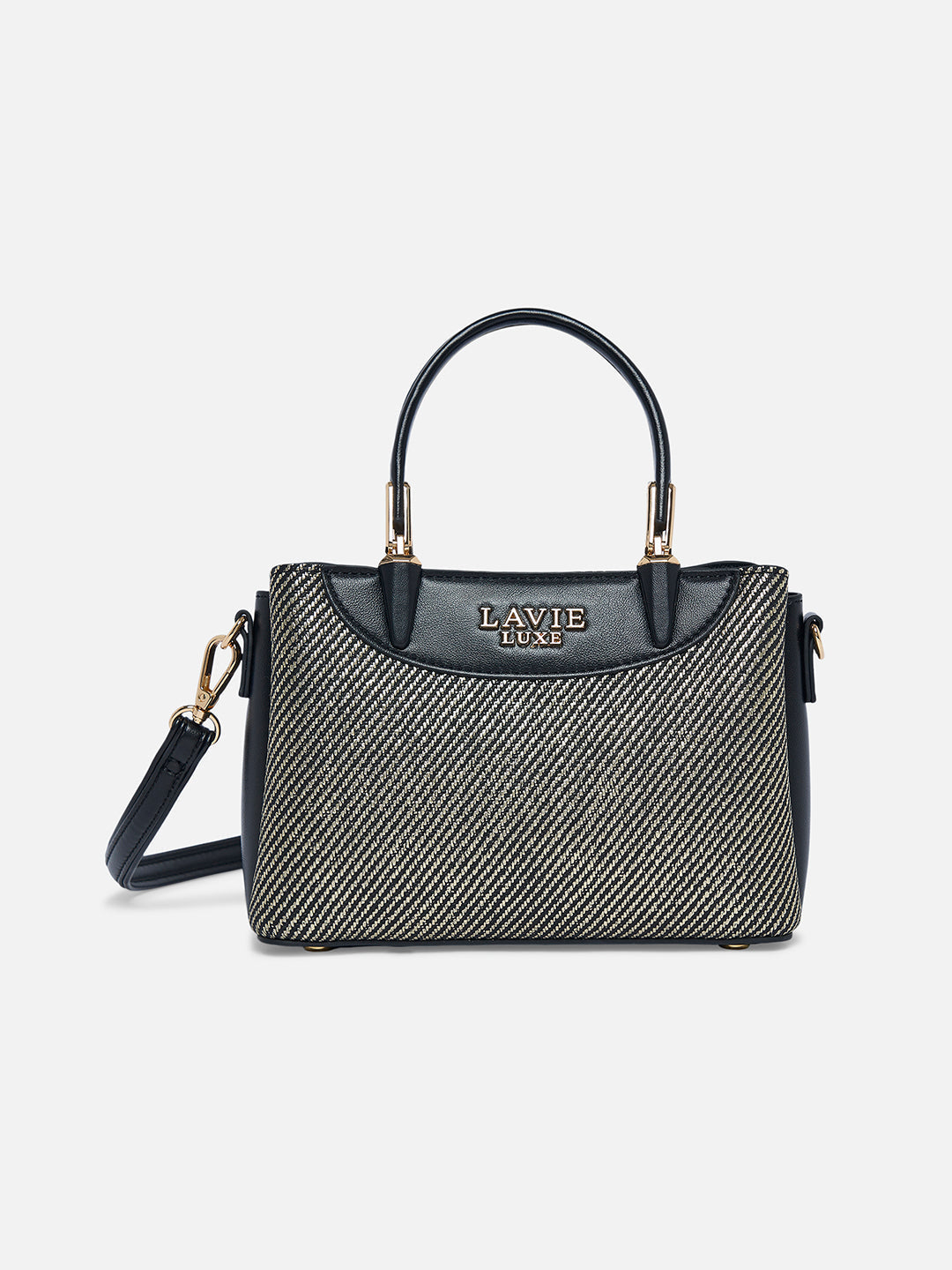 Bella 3 Comparment Extra Small Handbag — Black (9)